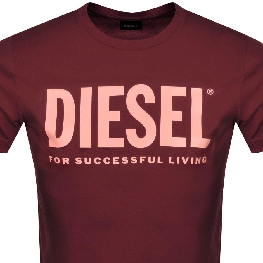 Alternative Image for ProductDiesel T Diego Short Sleeved T Shirt Burgundy2